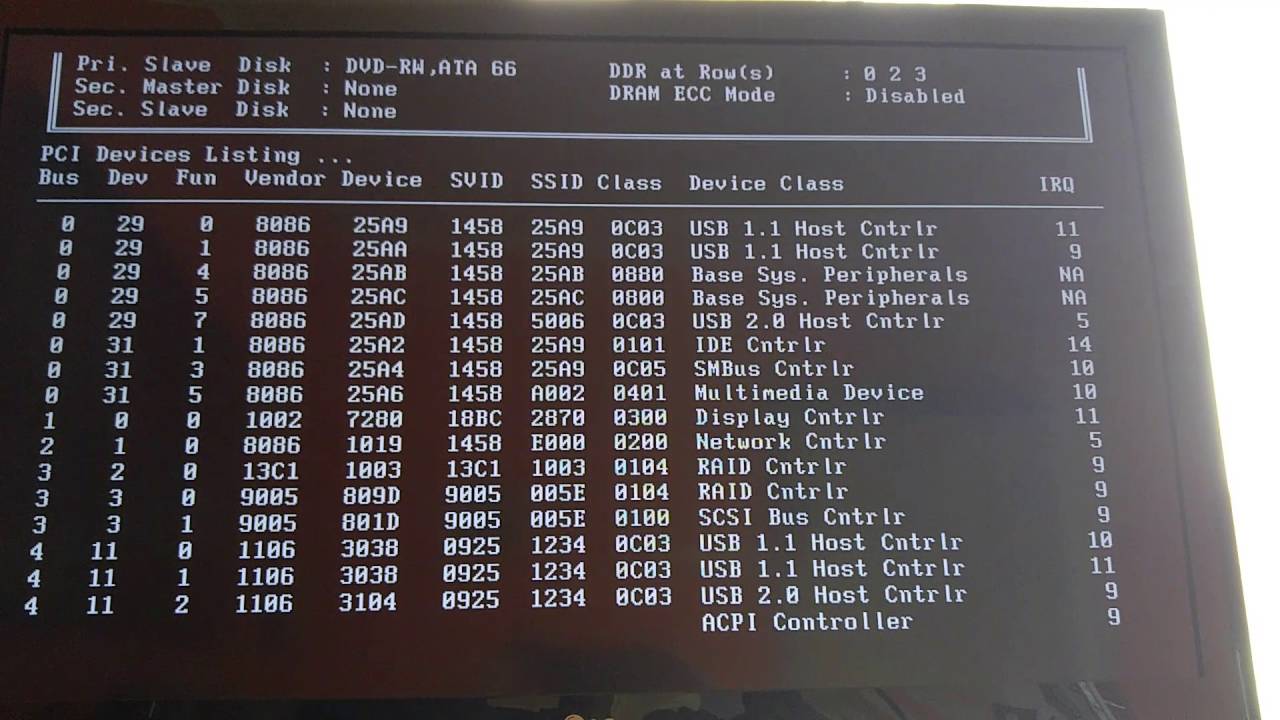 Gigabyte GA-8KNXP Ultra-64 List and Boot