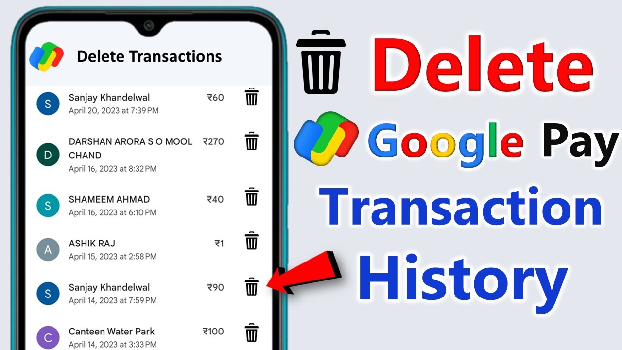 google pay transaction history delete | how to delete transaction history in google pay | 2023