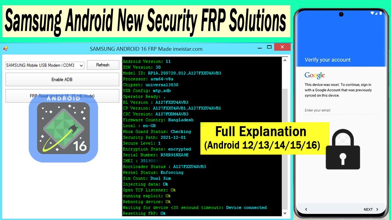 Samsung Android New Security FRP Lock 🔧 Full Explanation (Android 12/13/14/15/16)