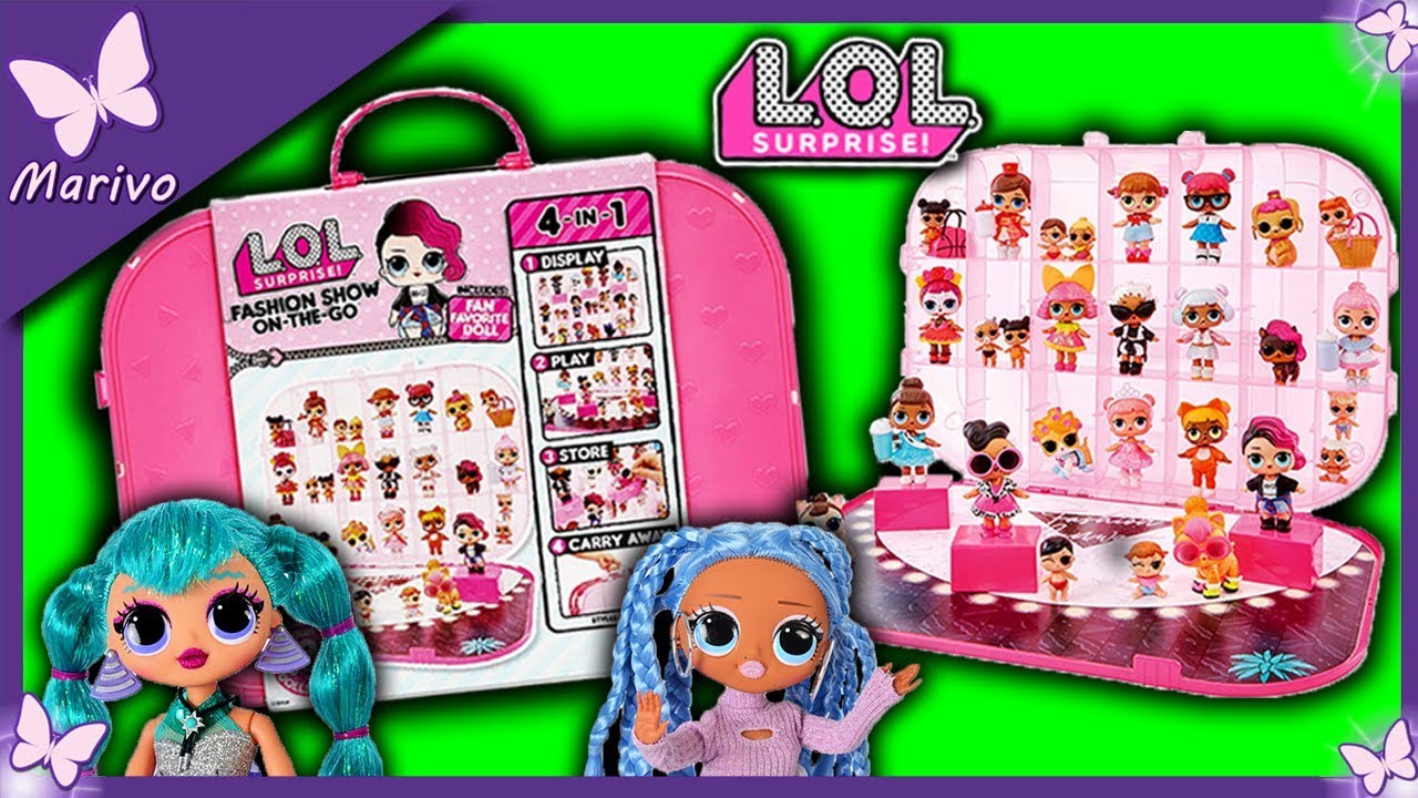 MEGA WALIZKA LOL SURPRISE 💜 FASHION SHOW ON THE GO 💜 Unboxing lalki OMG Marivobox odc.73