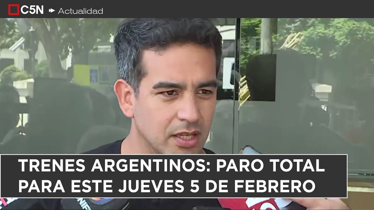 PARO total de TRENES para el JUEVES: "No hubo ACUERDO con el gobierno"