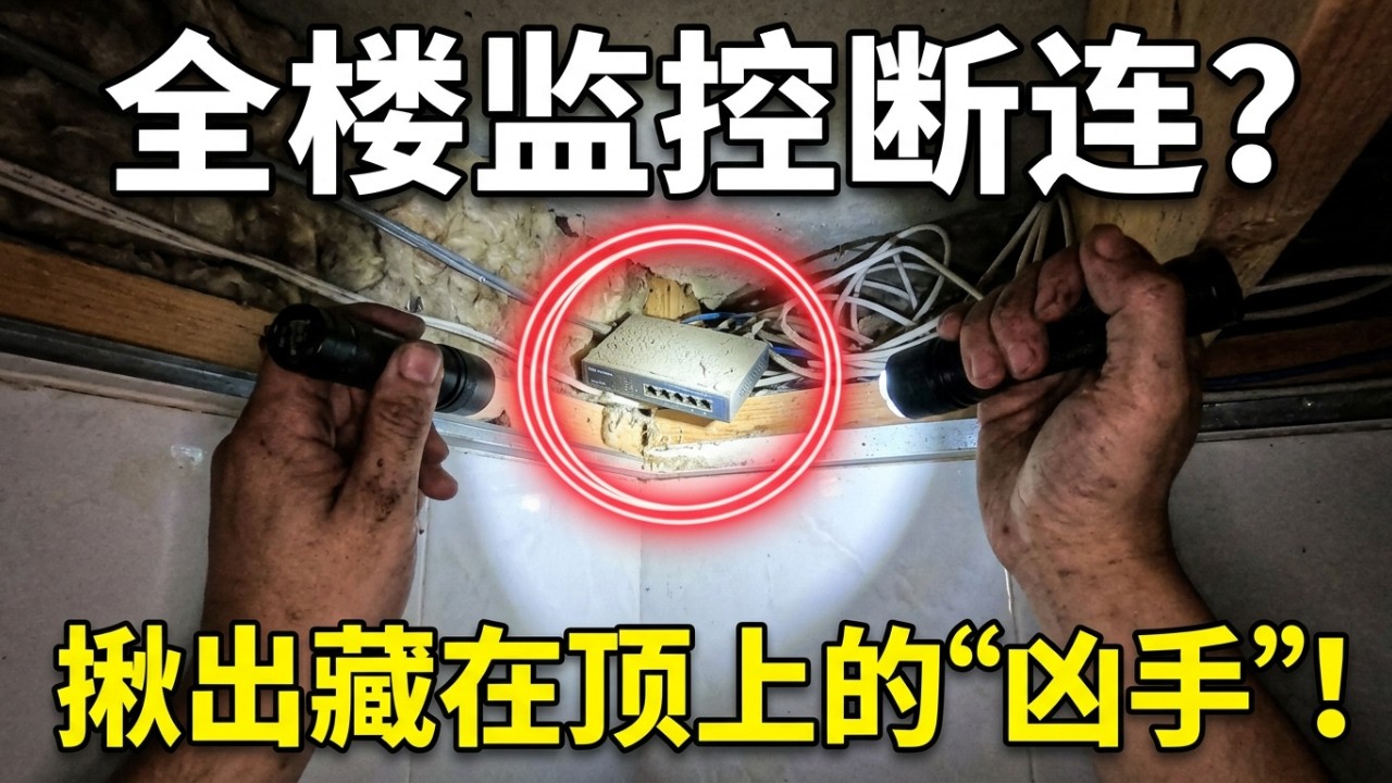 客户家里千兆的网络测速只有100兆，小胡竟发现她家连路由器都没有，光纤还断了，换条新线一分钟搞定！#教学 #防盜 #监控 #vlog #熱門