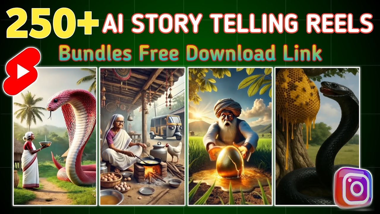 🔥LATEST 250+ AI STORY TELLING REELS BUNDLE FREE DOWNLOAD | AI REELS BUNDLE 2025 #shorts #aivideo