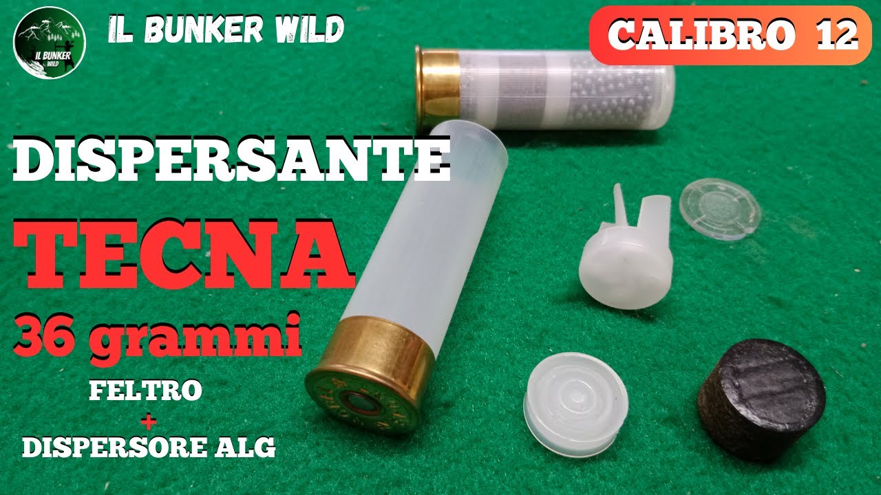 TECNA 36 grammi -  FELTRO E DISPERSORE ALG CALIBRO 12