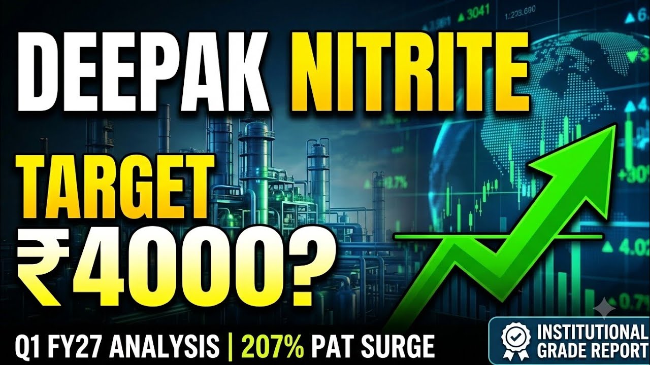 #Deepak Nitrite Q1 Results: 207% Profit जंप का असली राज़! क्या शेयर ₹4000 पार करेगा❓🚀
