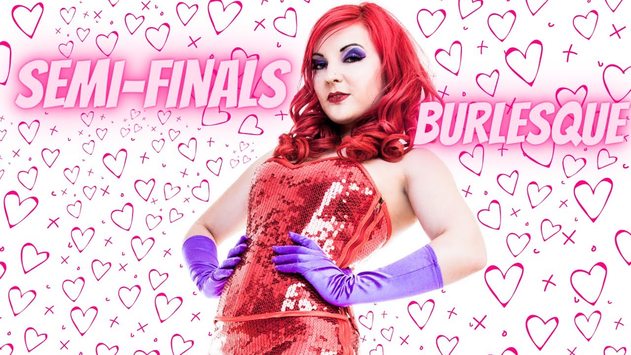 Jessica Rabbit Burlesque - Miss Pin Up UK Semi-Finals 2014 - Candy Valentina - London Tattoo Con