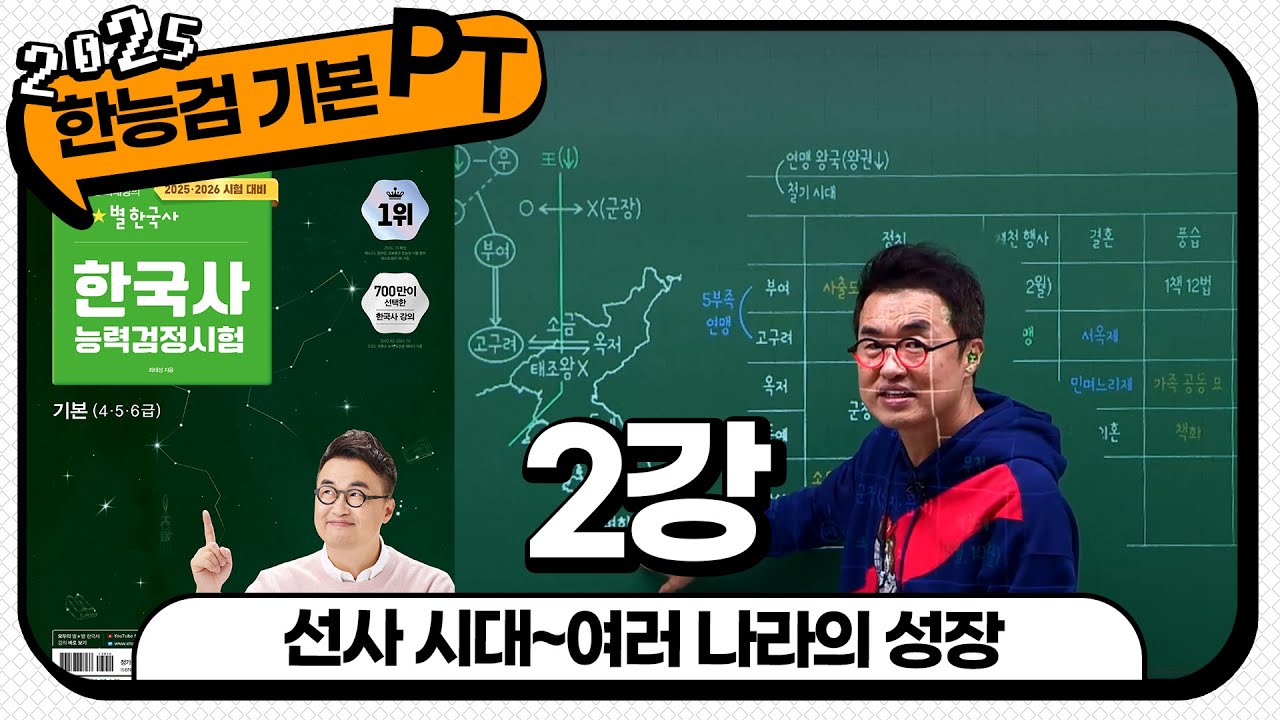 [기본별개념3] 2_선사 시대~여러 나라의 성장 ｜ 한국사능력검정시험 기본 PT 통강