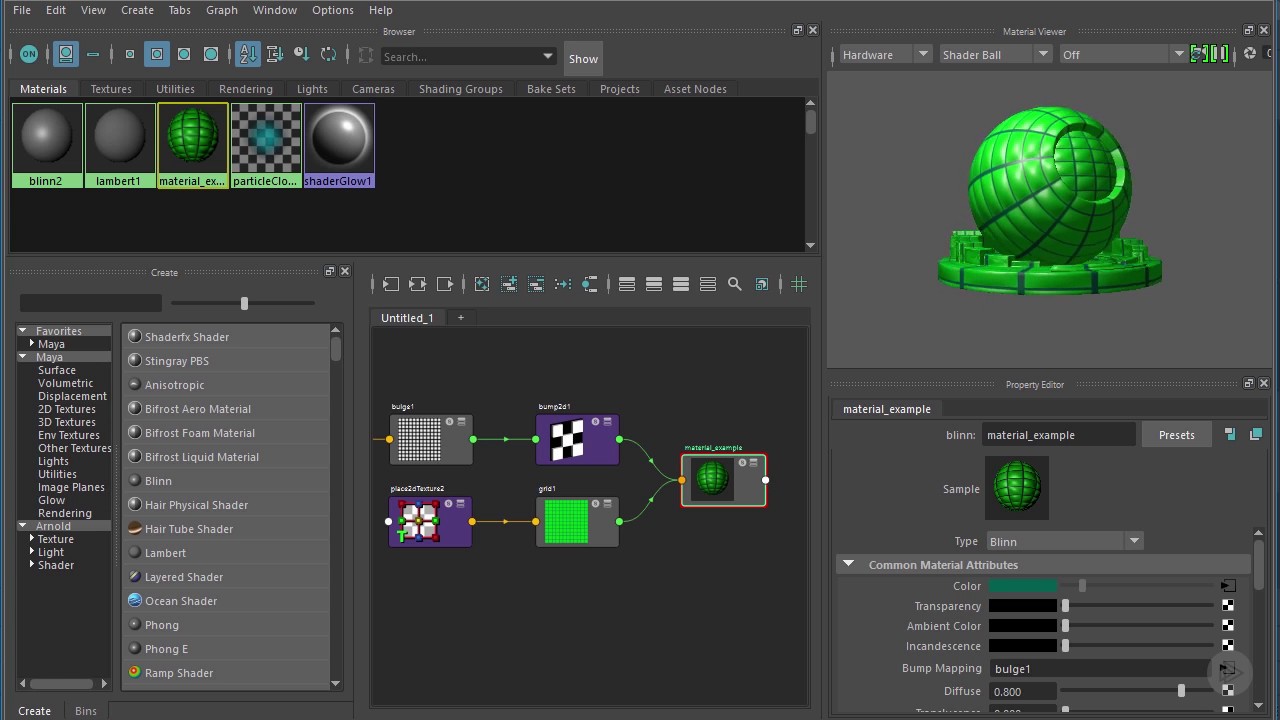 Customizing the Hypershade Layout in Maya