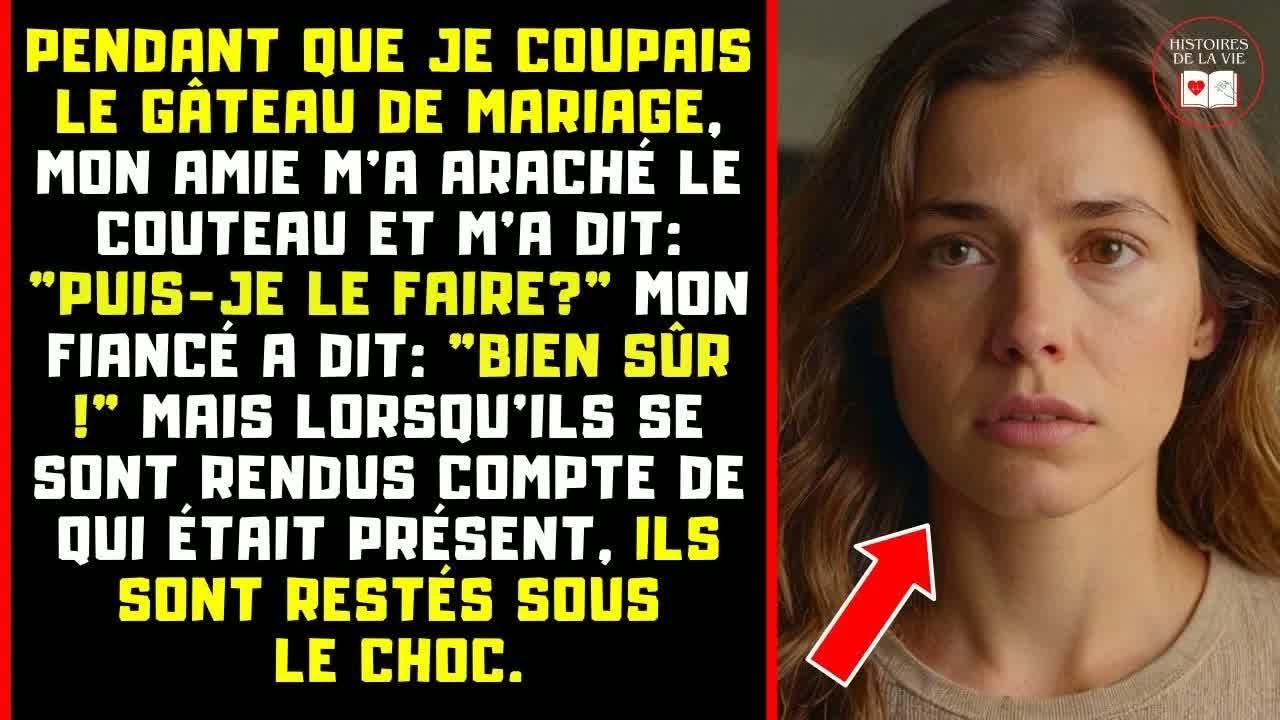 Mon AMIE a pris le Couteau pour COUPER mon Gâteau de MARIAGE avec mon MARI, alors j'ai dû...
