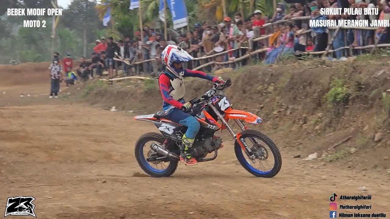 MOTO 2 BEBEK MODIF OPEN‼️SIRKUIT PULAU BATU MERANGIN JAMBI‼️