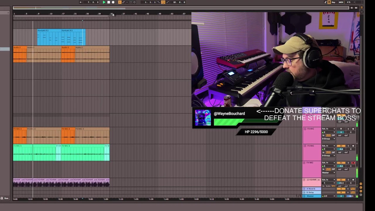 STUDIO TIME!!!!  - making music and beats and songs and stuff like that!!!