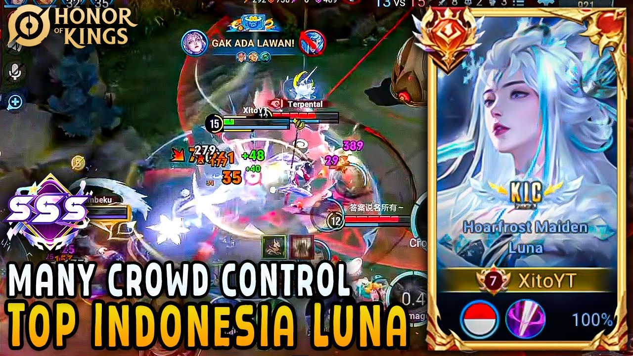 MALAYSIA TERPUKAU DENGAN LUNA XITO ?! | TOP INDONESIA LUNA | XITO | HONOR OF KINGS INDONESIA