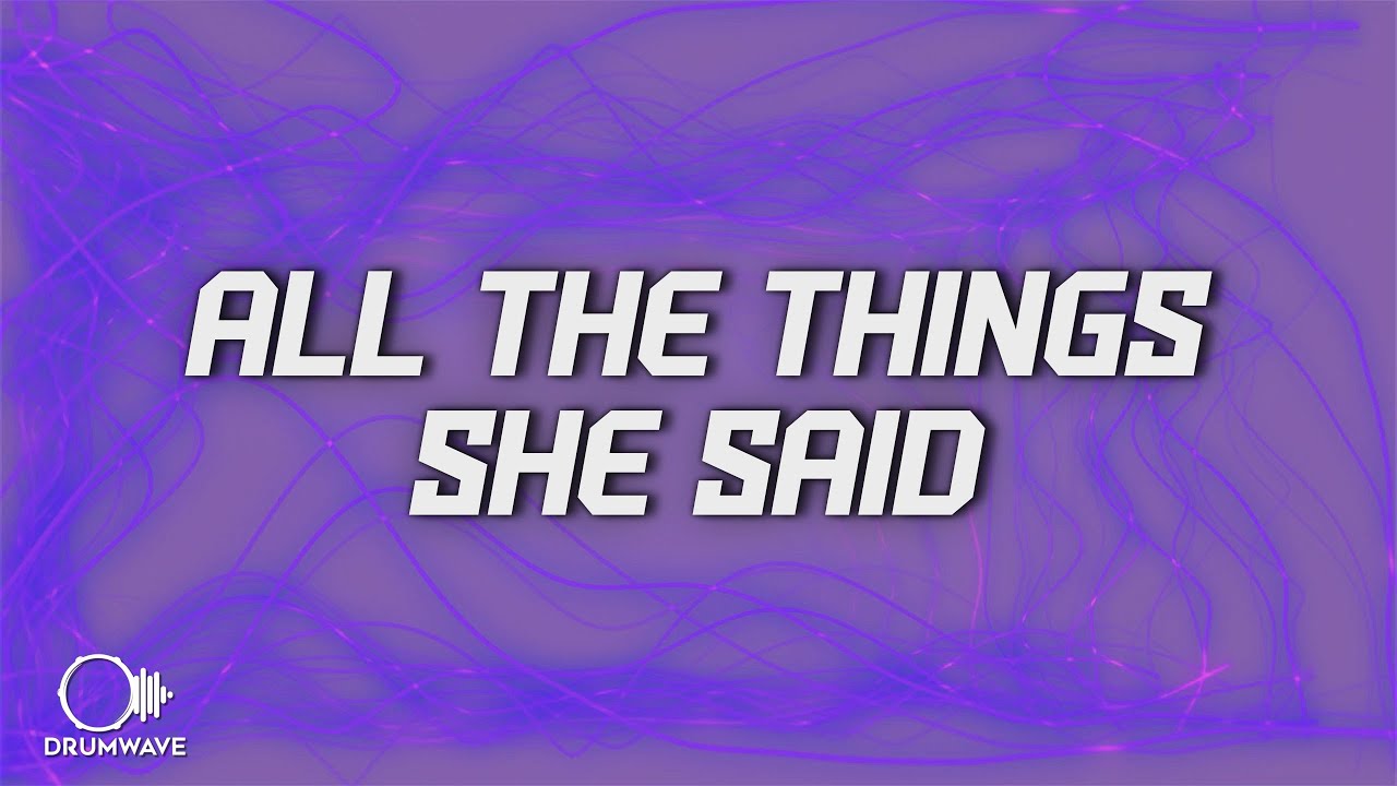 Harrison - All The Things She Said (Lyrics)
