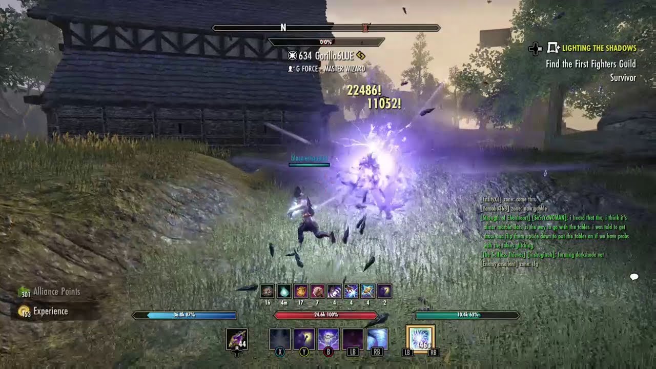 ESO Magicka Sorcerer Overload PvP Ganking
