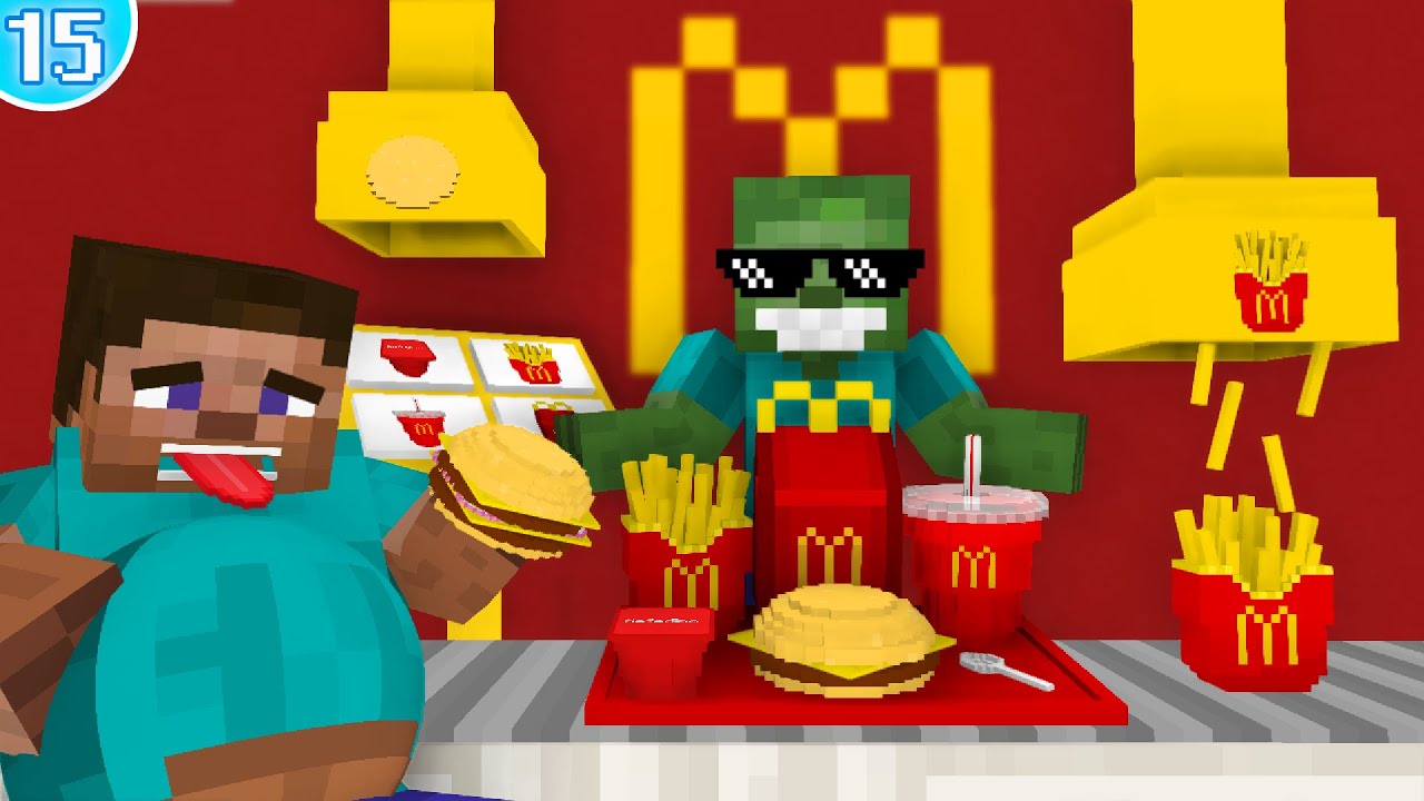 🍔 РАБОТА В МЕСТЕ MCDONALD'S - АНИМАЦИЯ MINECRAFT