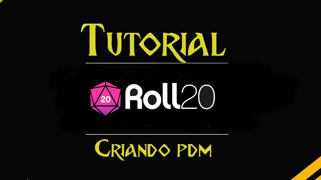 Tutorial Roll20 - Inserindo e configurando PDM