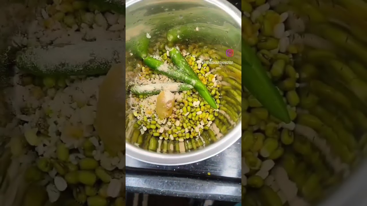 High protein pachapayiru dosai