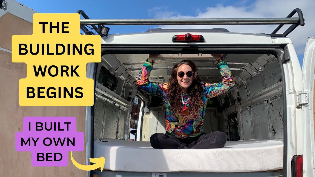 BUILDING A BED IN MY VAN - van build Ep.13