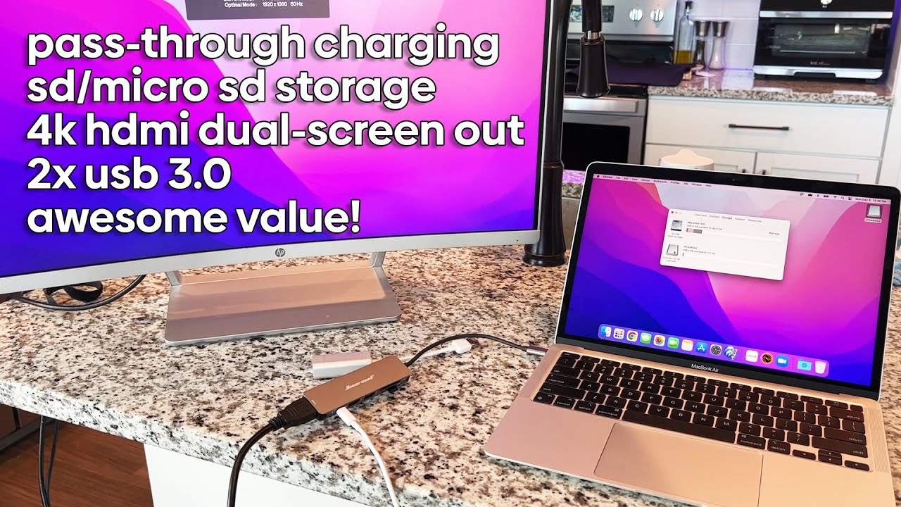 Hiearcool USB C Hub for Macbooks or PC