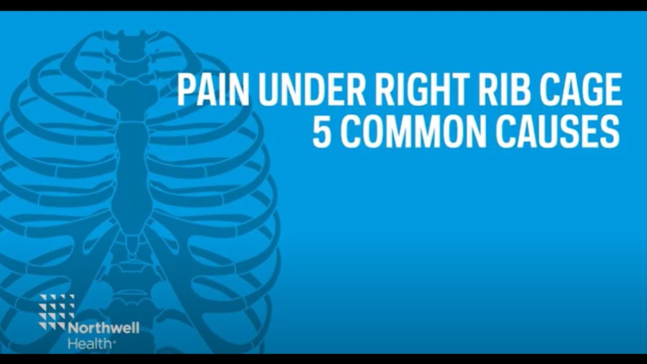 Common causes of pain under the right rib cage
