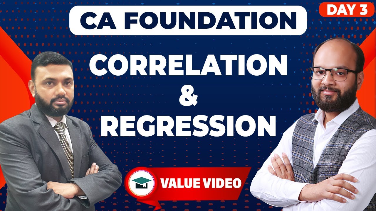 Correlation & Regression Complete Chapter Day 3 | CA Foundation Statistics Chapter 17 Full Recap