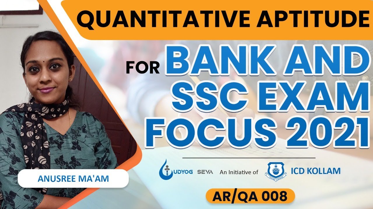 Quantitative aptitude Class for Bank and SSC Exam | Bank/SSC Exam Preparation | ICD Kollam
