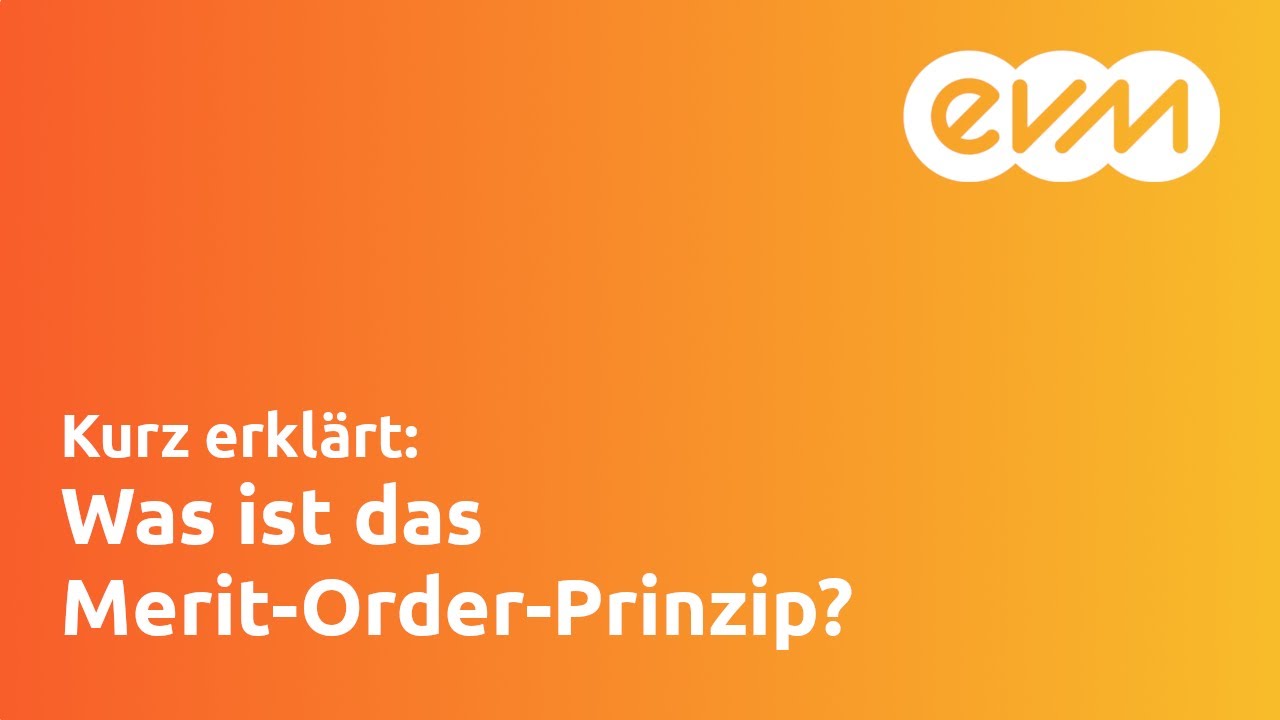 Kurz erklärt: Was ist das Merit-Order-Prinzip? I evm