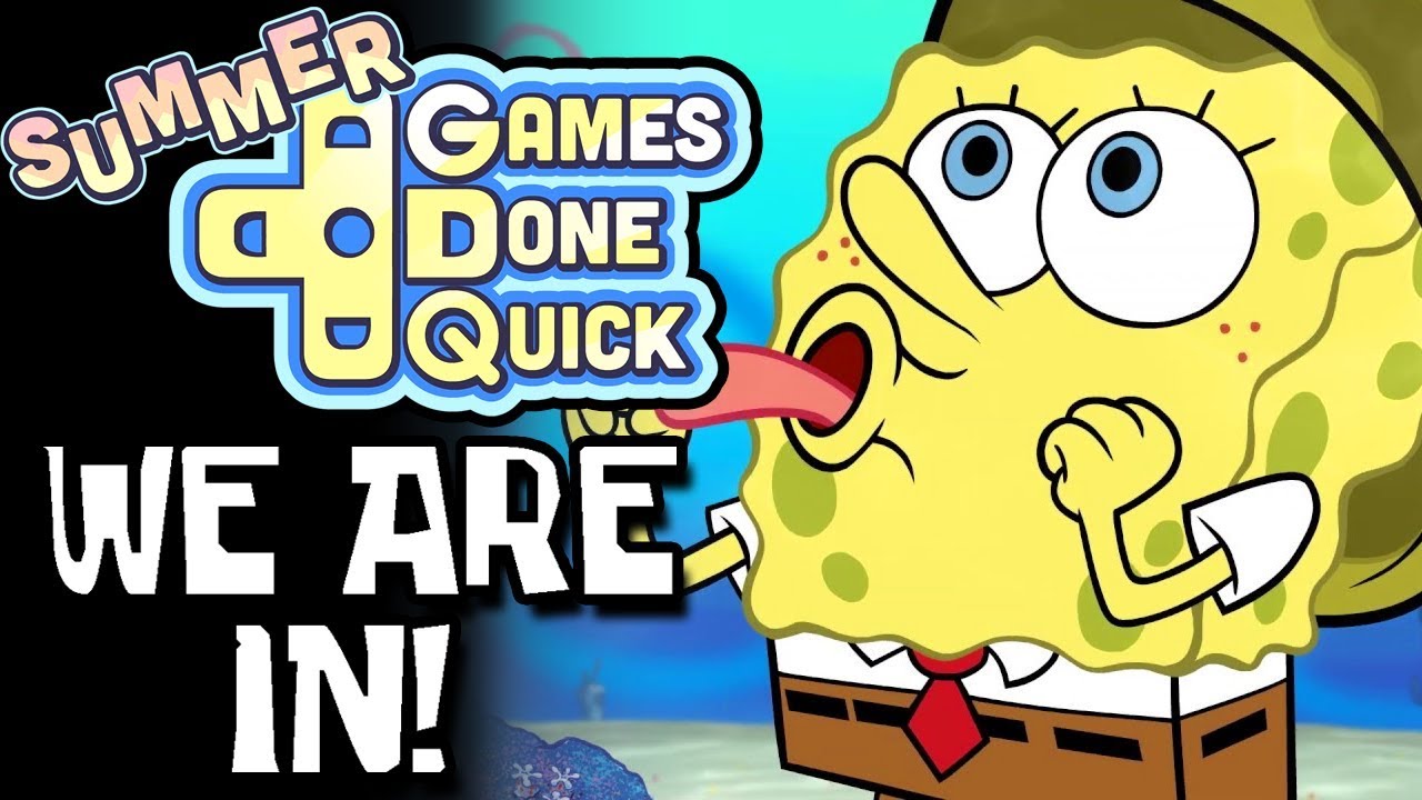 SpongeBob Battle for Bikini Bottom is RETURNING to Games Done Quick! (SGDQ 2019)