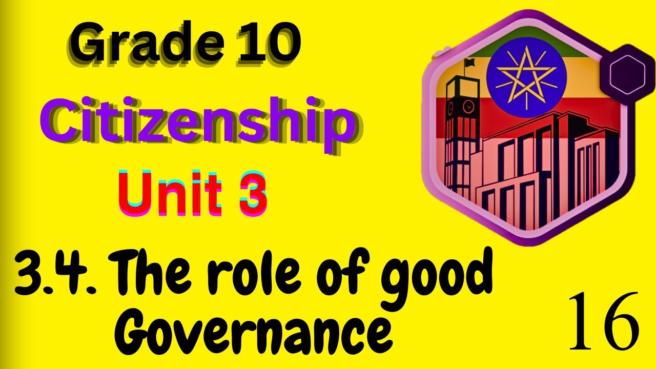 3.4. The role of good governance
