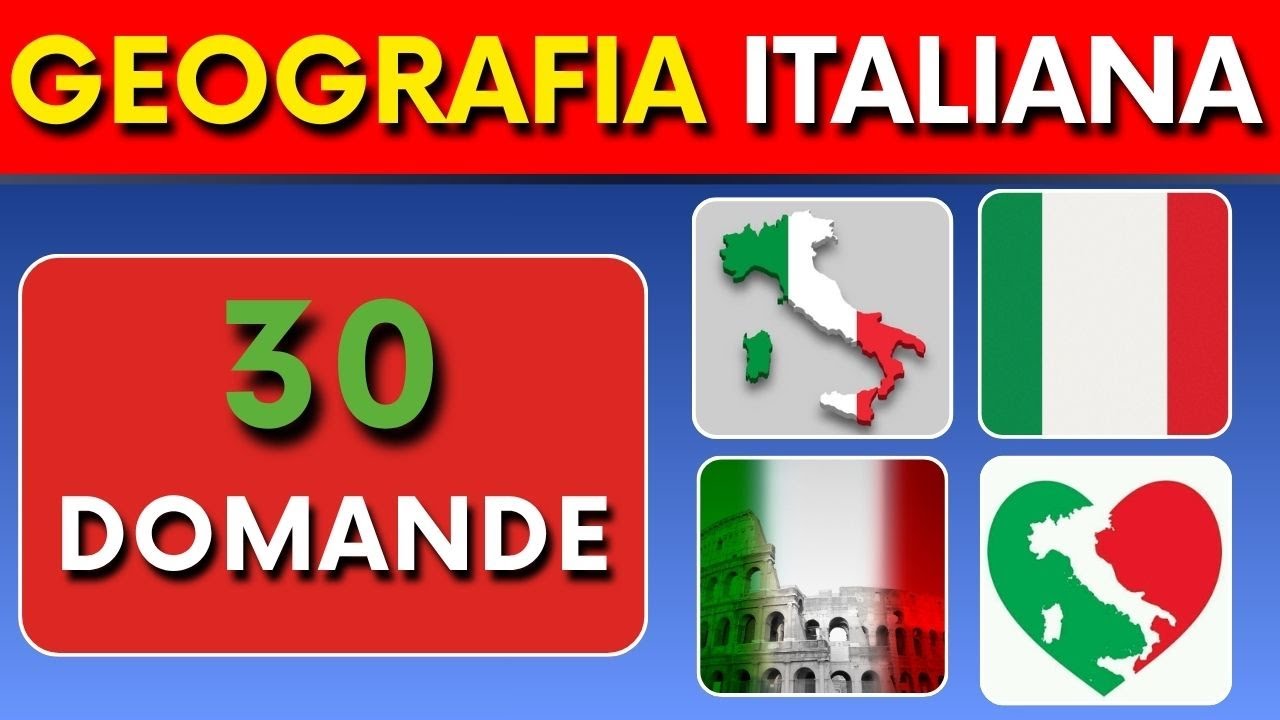 QUIZ DI GEOGRAFIA ITALIANA parte 2 🌍🇮🇹 | Quanto conosci DAVVERO l'Italia?