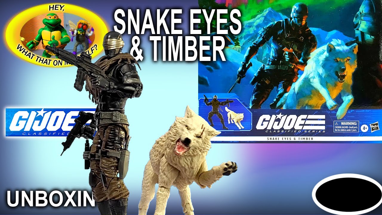 Unboxing GI JOE CLASSIFIED SERIES Snake Eyes & Timber - June 10th 2023 - Hasbro Action Figure