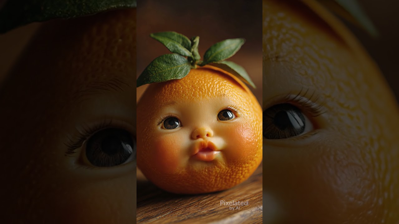 Feeding a Baby Orange 🍊 | Adorable ASMR Chewing & Smacking #asmr