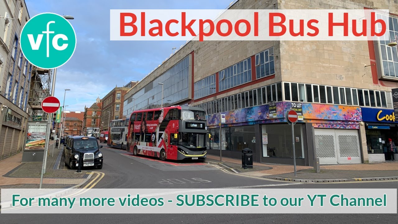 Blackpool Bus Hub in the Town Centre - Market & Corporation Streets