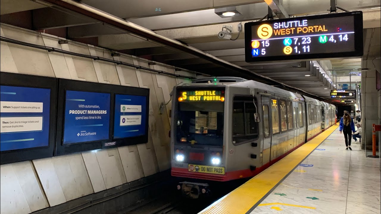(FULL ROUTE) SF MUNI #1456 on S Shuttle - Outbound to West Portal Station