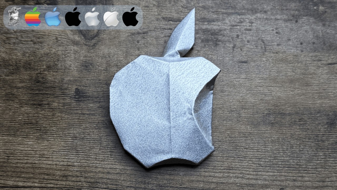 Origami Apple Logo Tutorial | How to Make Origami Apple Logo Brand Step By Step | iPhone 17 Inspired