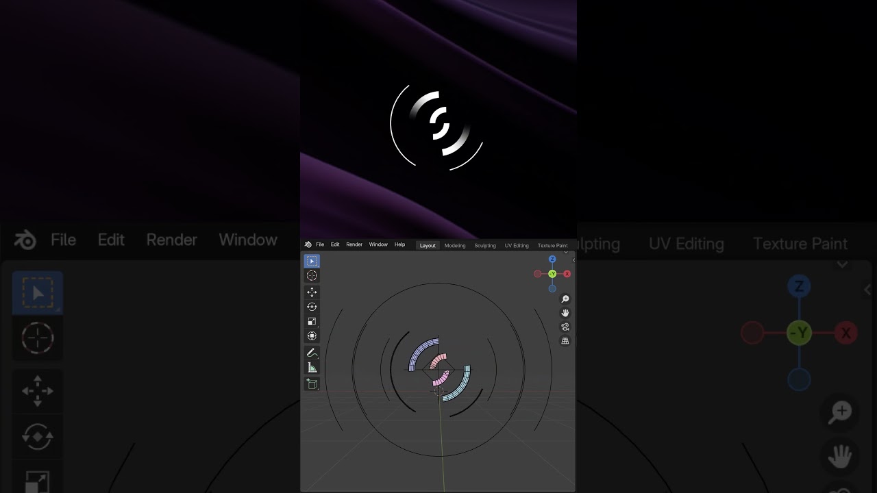 #logo #animation I did in #blender #3d