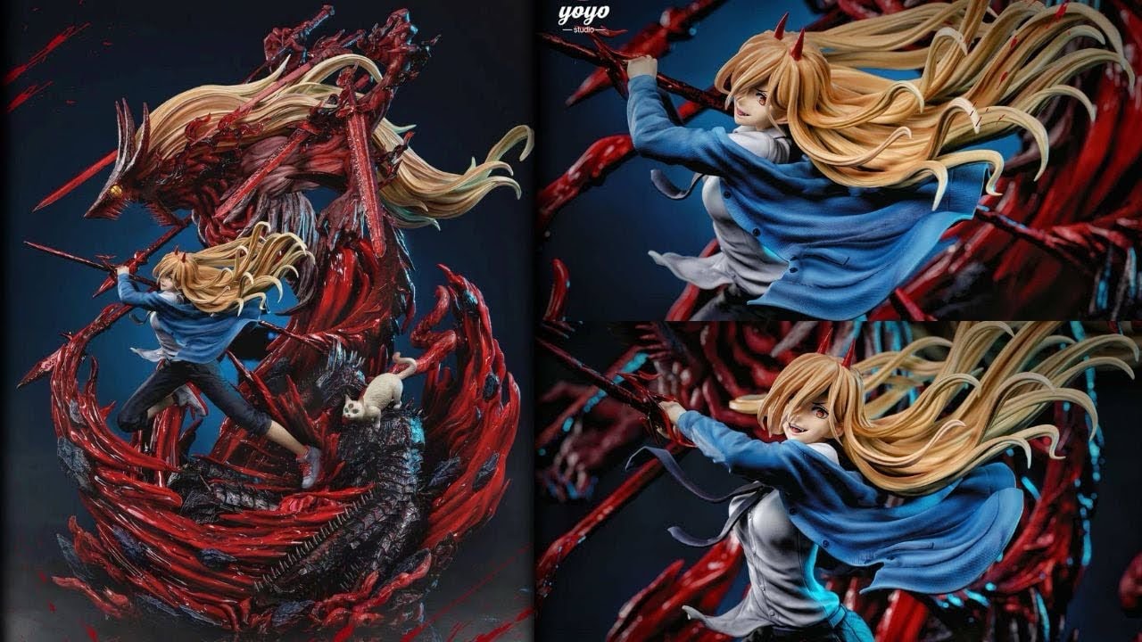 YOYO STUDIO - POWER | Chainsaw Man Blood Demon Power Resin Statue with LED