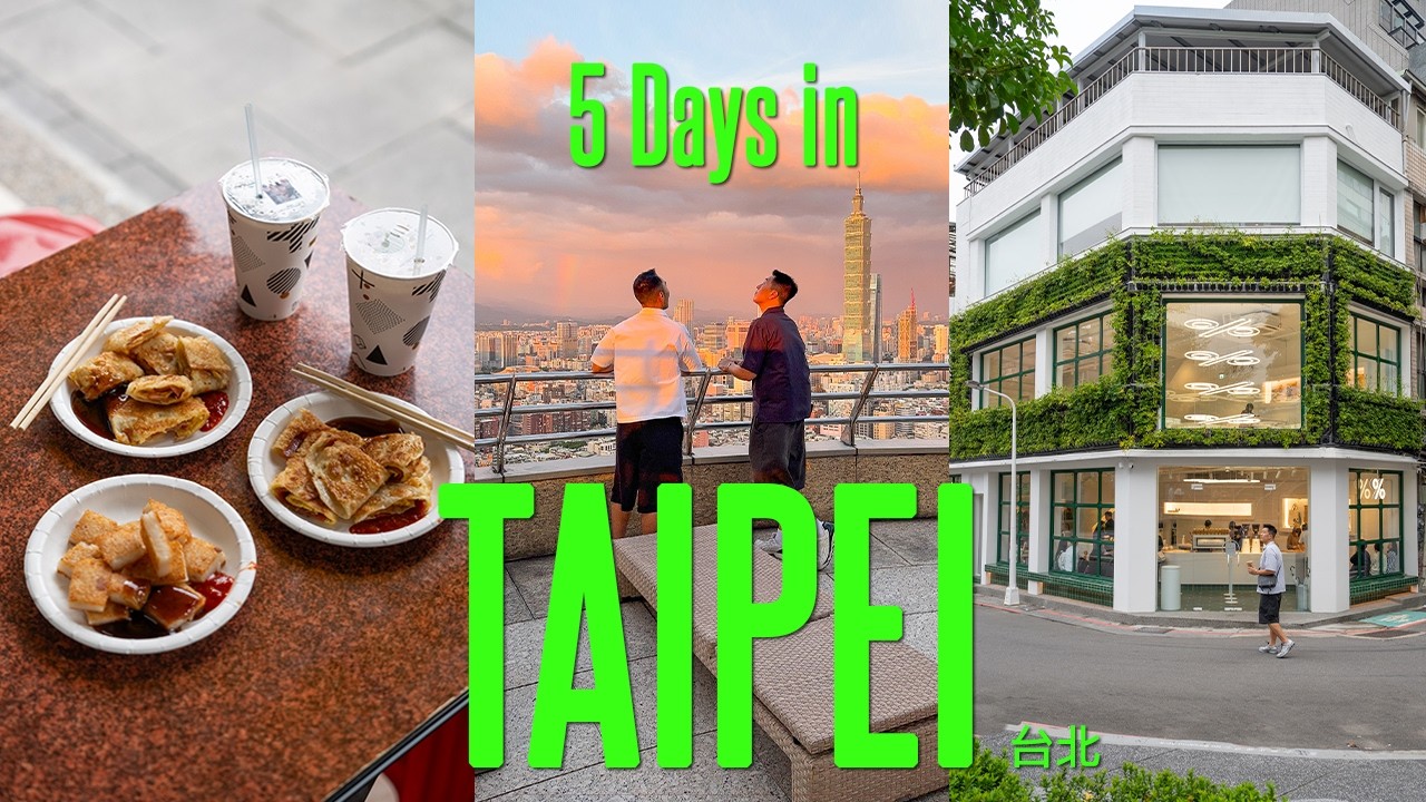 5 дней в Тайбэе 🇹🇼 台北 (местная уличная еда, ночной рынок, новые кафе) | поездка в Тайбэй