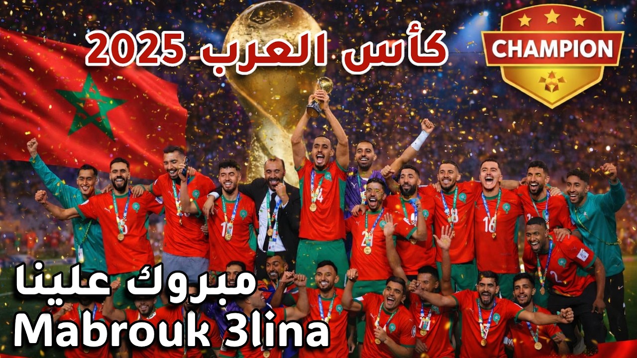 أغنية تتويج المغرب بكأس العرب 2025 🏆🇲🇦 MOROCCO ARAB CUP SONG