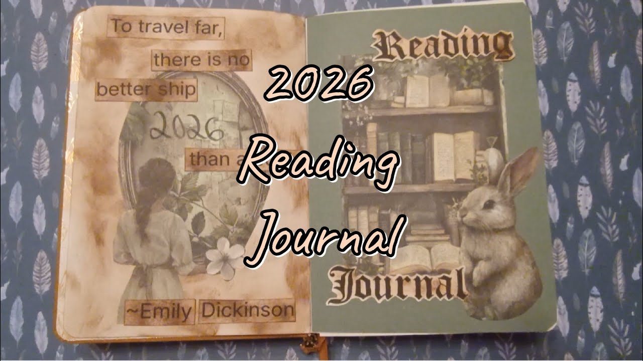 2026 Reading Journal Set Up, Creative Book Journal 🎨 #cottagecore #journal