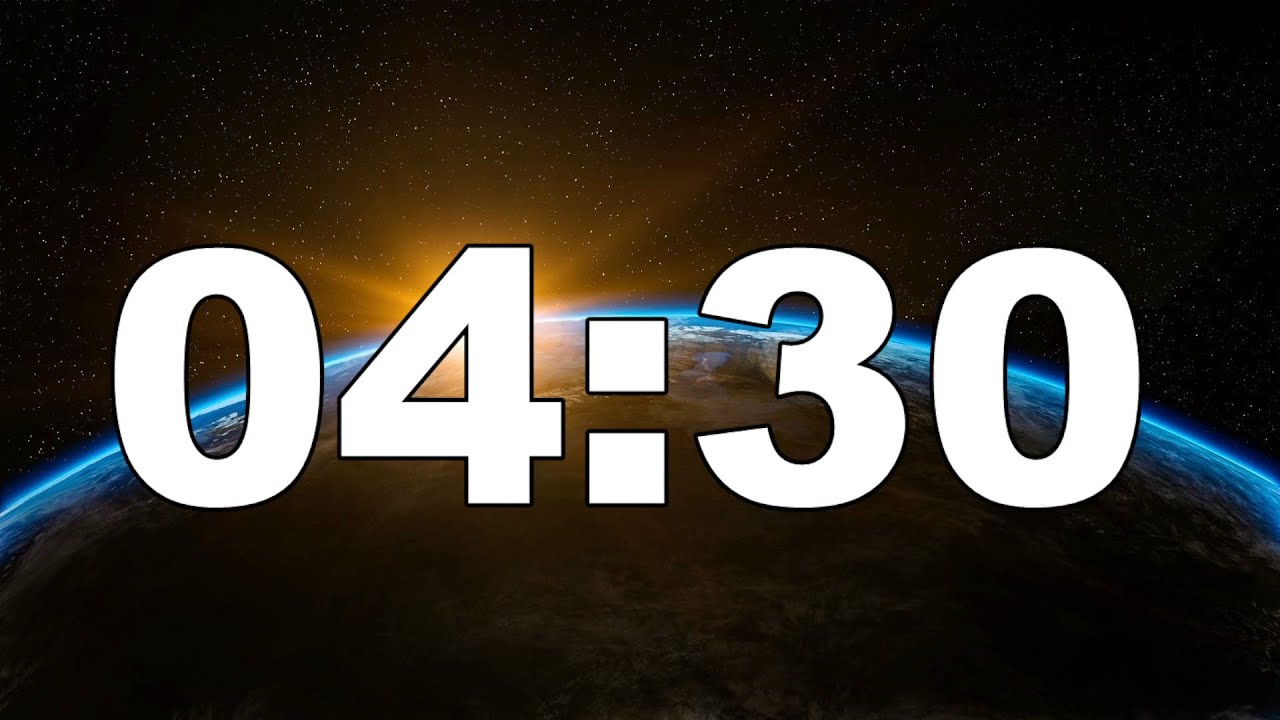 270  Seconds Timer with sound alarm - COUNTDOWN - stunden timer