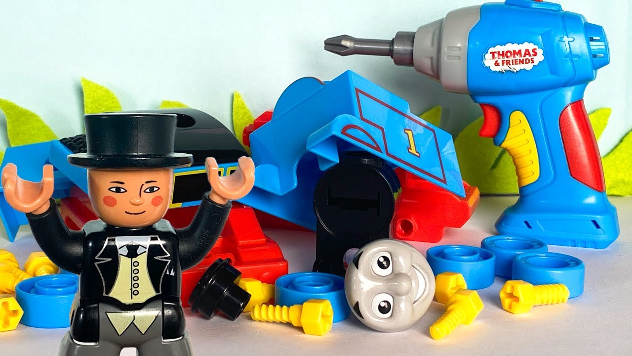 きかんしゃトーマス ブロックの組み立て 機関車を組み立てよう「子供の想像力を育むブロック遊び」 Thomas & Friends assemble Train Blocks