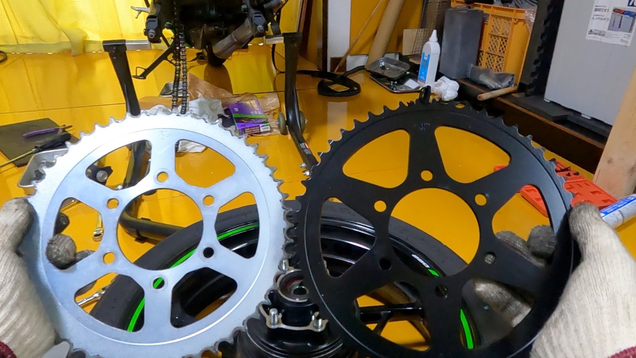 ZX２５r スプロケット交換