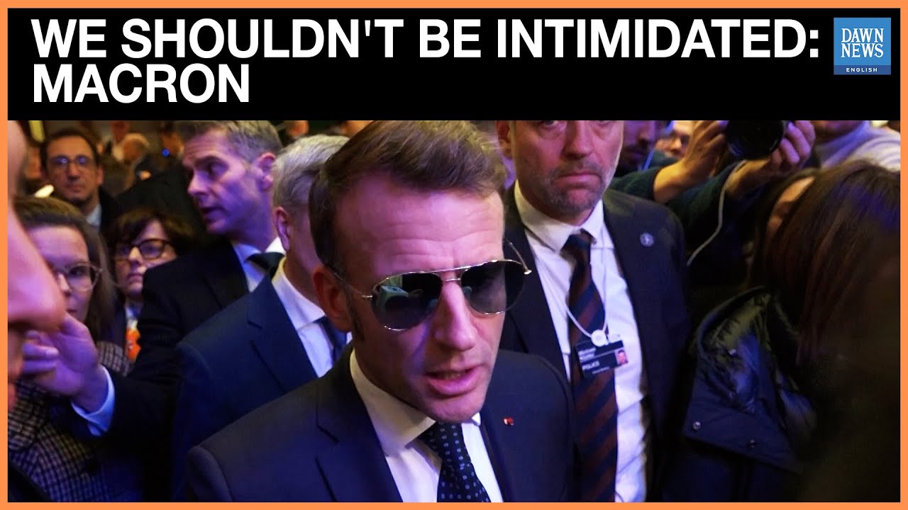 'We Shouldn't Be Intimidated' Says Macron After Davos Speech | Dawn News English