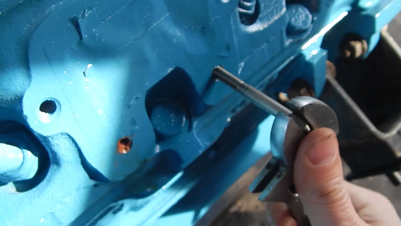 plugging smog holes on 360 318 small block mopar heads
