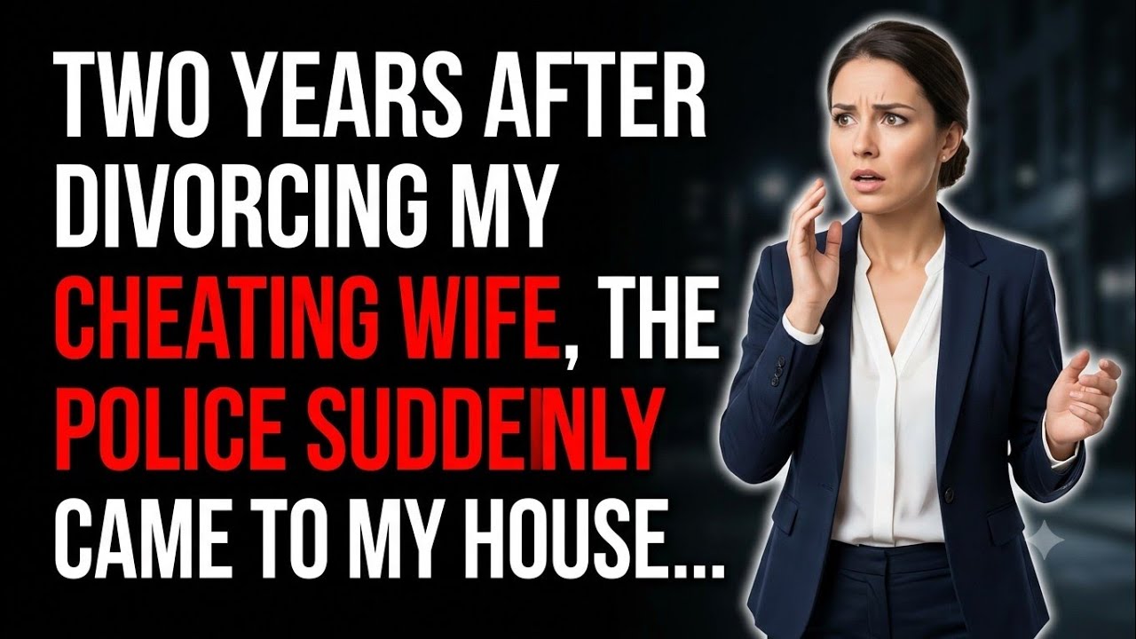 Two years after divorcing my cheating wife, the police suddenly came to my house.. 
