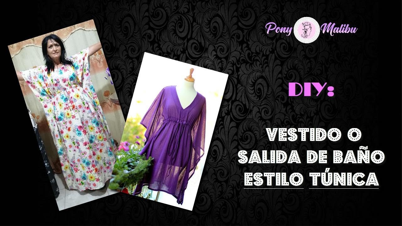 CÓMO HACER UN VESTIDO TÚNICA O SALIDA DE BAÑO PERFECTA 👌 PARA TODO TIPO DE CUERPO