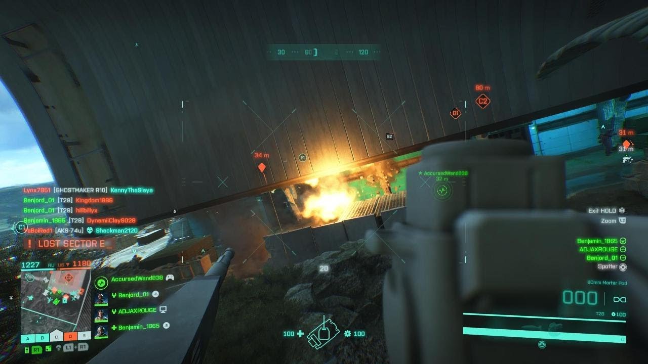 BF2042 Mortar Pod T28 Main Battle Tank Squad - 128 Player Spearhead