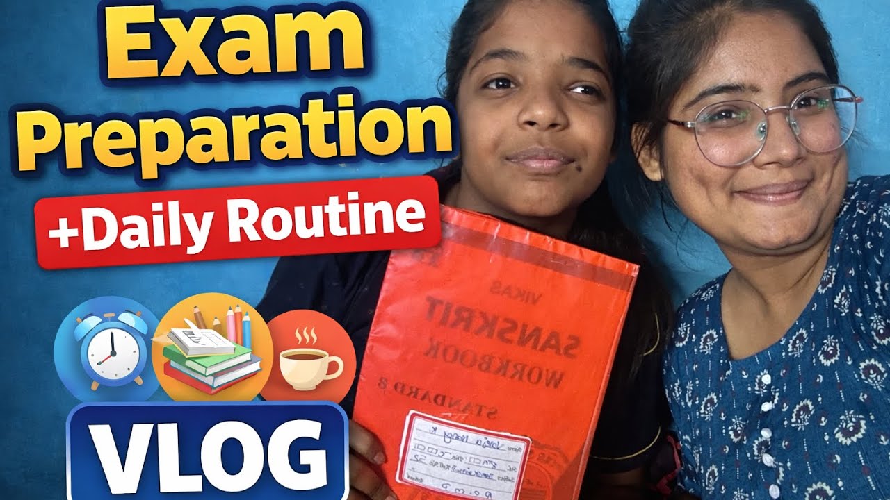 Exam Ki Taiyari With My Sister | Study + Daily Life Vlog