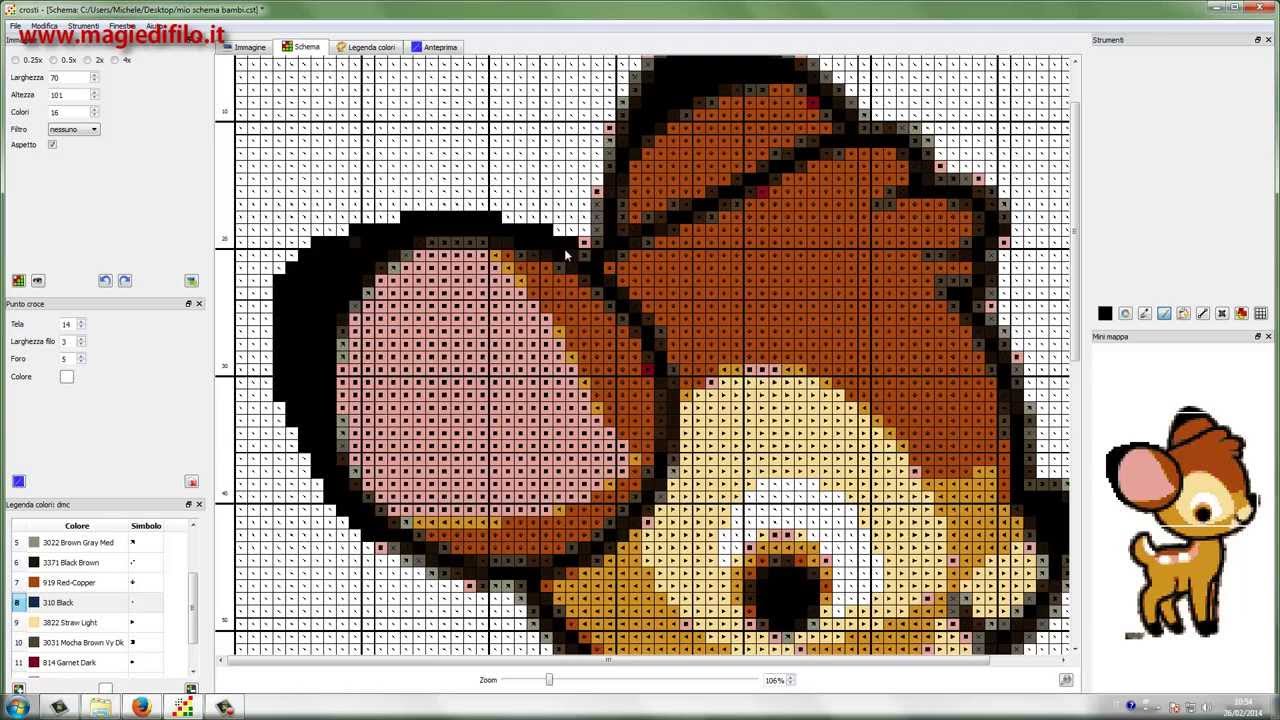 Videoguida Crosti l'alternativa gratis a PcStitch!